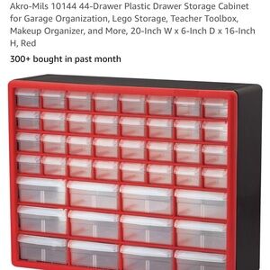 Akro-Mil44-Drawer Plastic Drawer Storage Cabinet